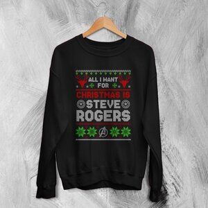 The Avengers Ugly Christmas Sweatshirt Steve Rogers Sweater Gift For Christmas17